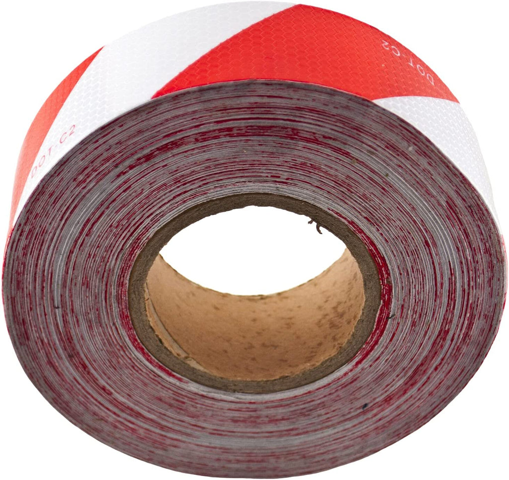 2x150' DOT-C2 PREMIUM Reflective Safety Red/White Conspicuity Tape Tr –  All Star Truck Parts