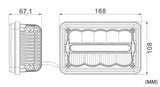 4X6 INCH Rectangular Sealed Beam LED Headlights CREE Chips Hi/Lo Beam w/DRL Replace for H4651 H4652 H4656 H4666 H4668 H6546 Truck Peterbilt FREIGHTLINER Western Star Ford Mustang Chevy Camaro