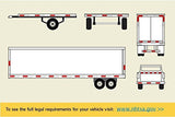 [ALL STAR TRUCK PARTS] 2"x150' DOT-C2 PREMIUM Reflective Safety Red and White Conspicuity Tape Trailer