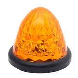 All Star Truck Parts 3.5" Inch Diameter 16 LED Round Beehive Cone Watermelon Trailer Side Marker Lights Red Amber Clear Lens Submersible 12V Rear Lights Peterbilt Trucks ATV Motorcycle