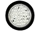 Qty 4 White: 4" Inch Round White 28 LED Round Reverse/Backup Tail Brake Truck Lights Rubber Grommet & Direct Wiring Trailer Truck RV Camper Boat Dump Truck IP67 Waterproof DOT Certified 12V