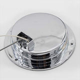 Red/White/Amber 4" Round LED Trailer Tail Light 24 LED Chrome Bezels Stop Turn Tail Brake Signal/Reverse Backup/Marker Lights Trucks Trailer RV Camper Dump Truck Waterproof