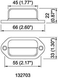 2pc LED License Plate Light [SAE/DOT Certified] [Waterproof] [Heavy Duty] Convenience LED Courtesy Light for Trailers, RV, Trucks & Boats License Tags - Chrome Housing, 6 LED's in each light!