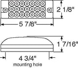 All Star Truck Parts] Qty 2 Amber/Red 6" 21 LED Side Marker Clearance Light Rectangle 12V Truck Trailer Camper Boat Marine 6x2 Rectangular Surface Mount [Sealed and Waterproof]