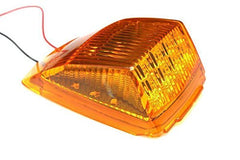 All Star Truck Parts] 5x Super Bright Amber Yellow 17 LED Cab Marker Top Clearance Roof Lights Assembly Replacement For Semi Truck Trailer Kenworth Peterbilt Freightliner Mack Volvo International DOT