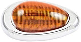 [ALL STAR TRUCK PARTS] Pair (Qty 2) 6" Amber Sleeper Cab LED Side Marker/Turn Led Light Clearance For Freightliner Century/Columbia Surface Mount 15LED, Amber Oval Side Marker and Turn Signal Sealed