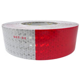 All Star Truck Parts] New 2" x150' roll DOT-C2 Ultra Reflective Safety 6" Red/ 6" White Conspicuity Tape Truck Trailer Horse Diamond Pattern Long Lasting Waterproof Material, Super Strong Adhesive!