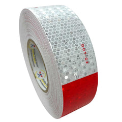 All Star Truck Parts] New 2" x150' roll DOT-C2 Ultra Reflective Safety 6" Red/ 6" White Conspicuity Tape Truck Trailer Horse Diamond Pattern Long Lasting Waterproof Material, Super Strong Adhesive!