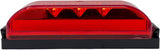 All Star Truck Parts] [Qty 10 [4"x1"] Amber/Red Thin line Trailer Led Side Marker and Clearance Lights 4 LED with Reflectors Submersible Sealed 12V Surface Mount for Truck Trailer Boats, Rectangular