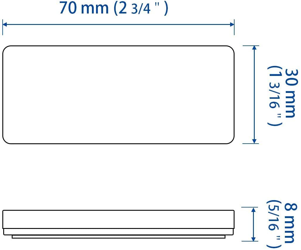 ALL STAR TRUCK PARTS 10x Red/White Class A 70mmx30mm (2.75"x1.18") Rectangular Reflector Strong Stick-on 10 Pack for Trailers Trucks Automobiles Mail Boxes Boats SUV RV Industrial Bike Driveway Safety