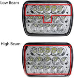 7x6 LED Headlight Sealed Beam Replacement HID Xenon H6014 H6052 H6053 H6054