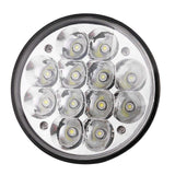 [ALL STAR TRUCK PARTS] 5.75" 5-3/4" 36W Crystal Round LED Headlight Sealed Beam IP68 Waterproof Replacement 4000 4040 5506 H5006 H651 / H466 Chrome (2D reflector)