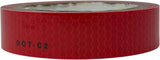 Red Reflective Tape DOT-C2 Conspiciuity Tape - COMMERCIAL ROLL - Automobile Car Truck Boat Trailer Semi (Red)