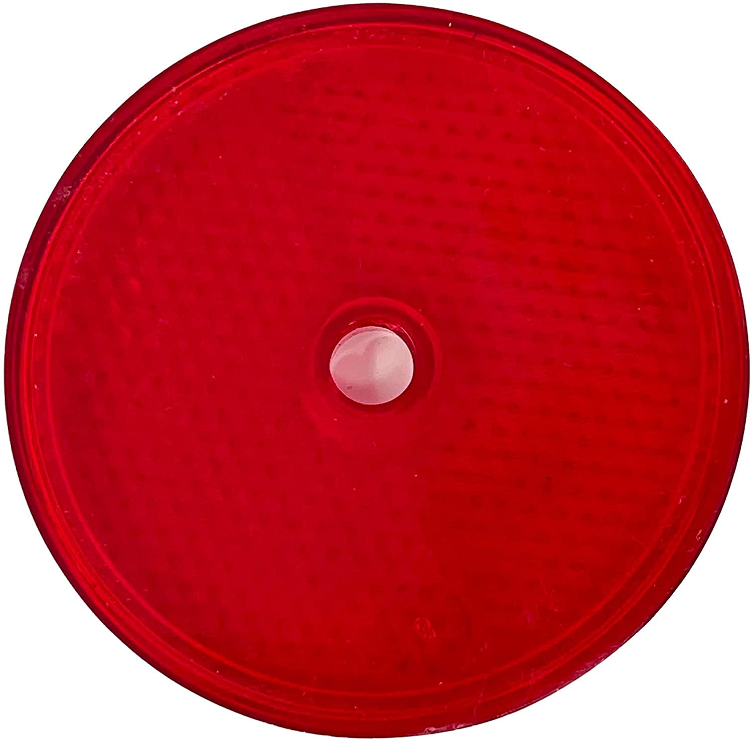 All Star Truck Parts Class A 2" Round Reflector with Center Mounting Hole - Red/Amber/White for Trailers, Trucks, Automobiles, Mail Boxes, Boats, SUV's, RV's, Industrial Applications…