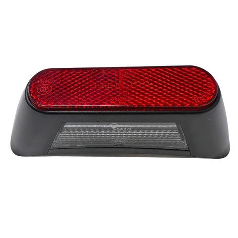 Qty 1 Heavy Duty 6"x2" Surface-Mount LED Trailer License Plate Lights Red Reflector Oval Black ABS [DOT/SAE Certified] [IP67 Waterproof Rated] [Ultra-Durable] License for Trailers, RVs, Trucks & Boats