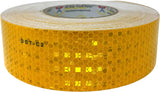 DOT-C2 Reflective Tape, Yellow/Orange Safety Warning Hazard Caution Conspiciuity Tape For School Bus Truck Trailer Boat Semi Motorcycle Bike and Helmet Waterproof