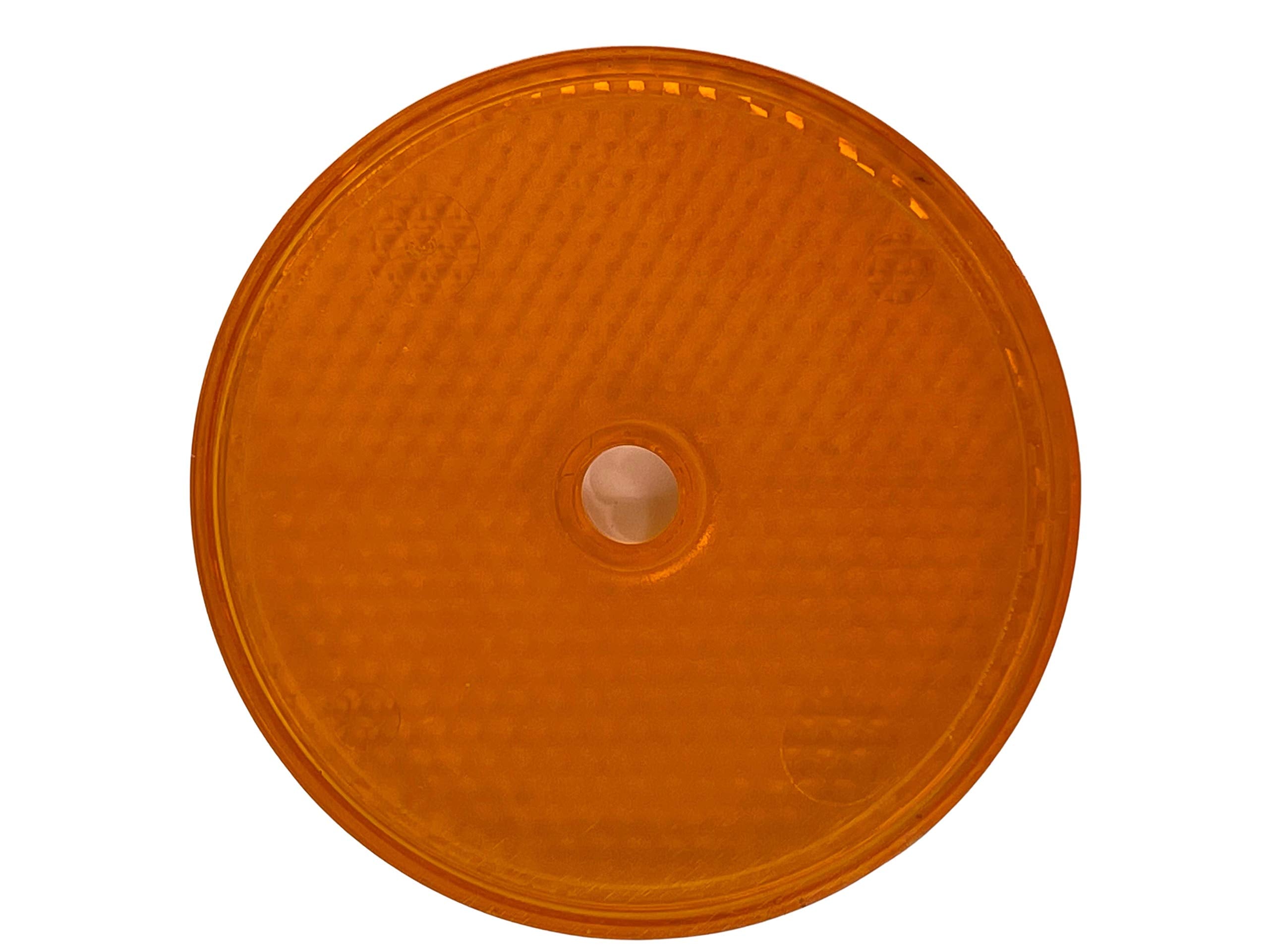 All Star Truck Parts Class A 2" Round Reflector with Center Mounting Hole - Red/Amber/White for Trailers, Trucks, Automobiles, Mail Boxes, Boats, SUV's, RV's, Industrial Applications…