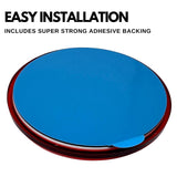 [ALL STAR TRUCK PARTS] Class A 3" Round Reflector Strong Stick-on - RED/AMBER for Trailers, Trucks, Automobiles, Mail Boxes, Boats, SUV's, RV's, Industrial Applications