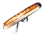 7" Oval Bar Style 9 LED Lights Chrome Side/Rear Marker Clearance Truck Trailer Boat CAB RV Amber/Red Lens [9 LEDs] [Chrome Bezel] [IP 67 Submersible Waterproof]