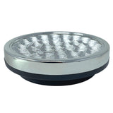 Universal 5.5" Round Interior Light 37 LED Reading Light Ceiling Dome Roof Car Truck Boat Chrome Housing