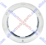 [ALL STAR TRUCK PARTS] 4" Round Chrome Bezels Flange Stop Turn Tail Light Covers Rings for Truck Trailer Kenworth Peterbilt