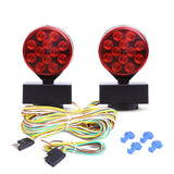 12V LED Magnetic Towing Light Kit for Boat Trailer RV Truck -Magnetic Strength 55 Pounds DOT Certified Front Amber/Back Red 100,000 Hours LED Life!