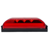 All Star Truck Parts] [Qty 10 [4"x1"] Amber/Red Thin line Trailer Led Side Marker and Clearance Lights 4 LED with Reflectors Submersible Sealed 12V Surface Mount for Truck Trailer Boats, Rectangular