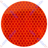 All Star Truck Parts 3" Inch Round DOT-SAE Amber/Red High Visibility Reflective Stick-On Prism Reflector | Strong Adhesive/Weatherproof | Trailer Camper RV Flatbed Fender Property Boat Marine�