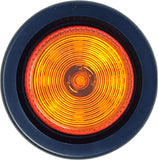 2" Round Trailer 9 LED Clearance Side Marker Lights Amber/Red [DOT FMVSS 108] [SAE P2] [Reflector Lens] [Grommet+Plug] [Flush-Mount] [Waterproof IP67] Marker Clearance Lights Trailer Truck