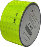 Fluorescent Yellow Green Reflective Tape DOT-C2 Conspiciuity Tape - COMMERCIAL ROLL - Automobile Car Truck Boat Trailer Semi Construction Equipment Safety (Fluorescent Yellow Green)