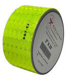 Fluorescent Yellow Green Reflective Tape DOT-C2 Conspiciuity Tape - COMMERCIAL ROLL - Automobile Car Truck Boat Trailer Semi Construction Equipment Safety (Fluorescent Yellow Green)