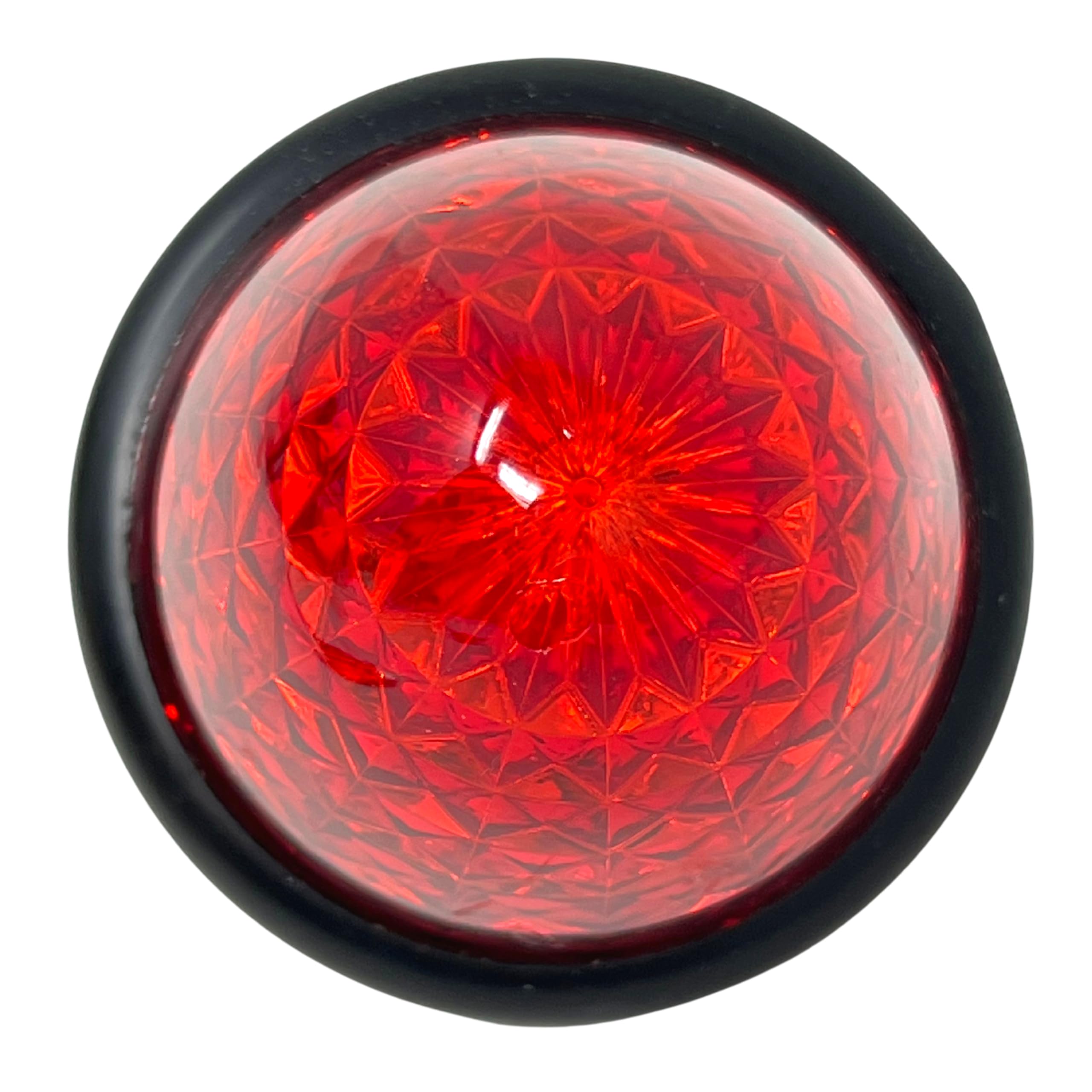 All Star Truck Parts 3.5" Inch Diameter 16 LED Round Beehive Cone Watermelon Trailer Side Marker Lights Red Amber Clear Lens Submersible 12V Rear Lights Peterbilt Trucks ATV Motorcycle