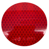 All Star Truck Parts 3" Inch Round DOT-SAE Amber/Red High Visibility Reflective Stick-On Prism Reflector | Strong Adhesive/Weatherproof | Trailer Camper RV Flatbed Fender Property Boat Marine…