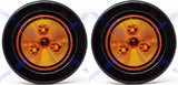 2" Round 3 LED Light Trailer Side Marker Clearance Grommet&Plug