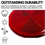 [ALL STAR TRUCK PARTS] Class A 3" Round Reflector Strong Stick-on - RED/AMBER for Trailers, Trucks, Automobiles, Mail Boxes, Boats, SUV's, RV's, Industrial Applications (10x Red + 10x Amber)