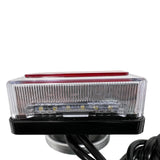 26 LED Magnetic Trailer Light Kit 2PCS LED Trailer Light Universal Running Brake Turn License Light IP68 Waterproof Adsorbed Magnet 24ft Cable 7-pin 5-pin Plug Red Clear Lens