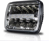 7x6 LED Headlights HID Light Bulbs Crystal Clear Sealed Beam Headlamp w/DRL 7"x6" / 5x7