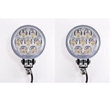 Qty 2-4.5 inch 7 LED Round Work Spot Light 21w Off Road Jeep Truck 4x4 Lamp