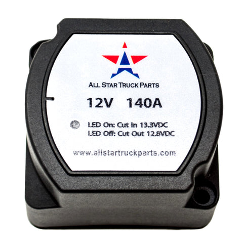 [ALL STAR TRUCK PARTS] 12V 140 Amp Dual Battery Smart Isolator - VSR - Voltage Sensitive Relay Specially Designed for ATV, UTV, Boats, RV's, Campers 5th Wheels Off Road Vehicles Rhino Polar