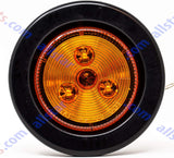 2" Round 3 LED Light Trailer Side Marker Clearance Grommet&Plug