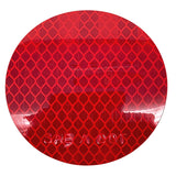 All Star Truck Parts 3" Inch Round DOT-SAE Amber/Red High Visibility Reflective Stick-On Prism Reflector | Strong Adhesive/Weatherproof | Trailer Camper RV Flatbed Fender Property Boat Marine…