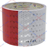 [ALL STAR TRUCK PARTS] Conspicuity Tape DOT-C2 Approved Reflective Truck Trailer Red White