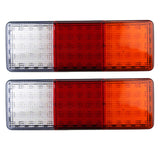 [ALL STAR TRUCK PARTS] 75 LED Truck Rectangle 3 Color Tail Light Bar Waterproof Turn Signal Brake Reverse Running Taillight for Truck Boat Trailer Pickup RV Camper UTV UTE Vans (2PCS) 12V