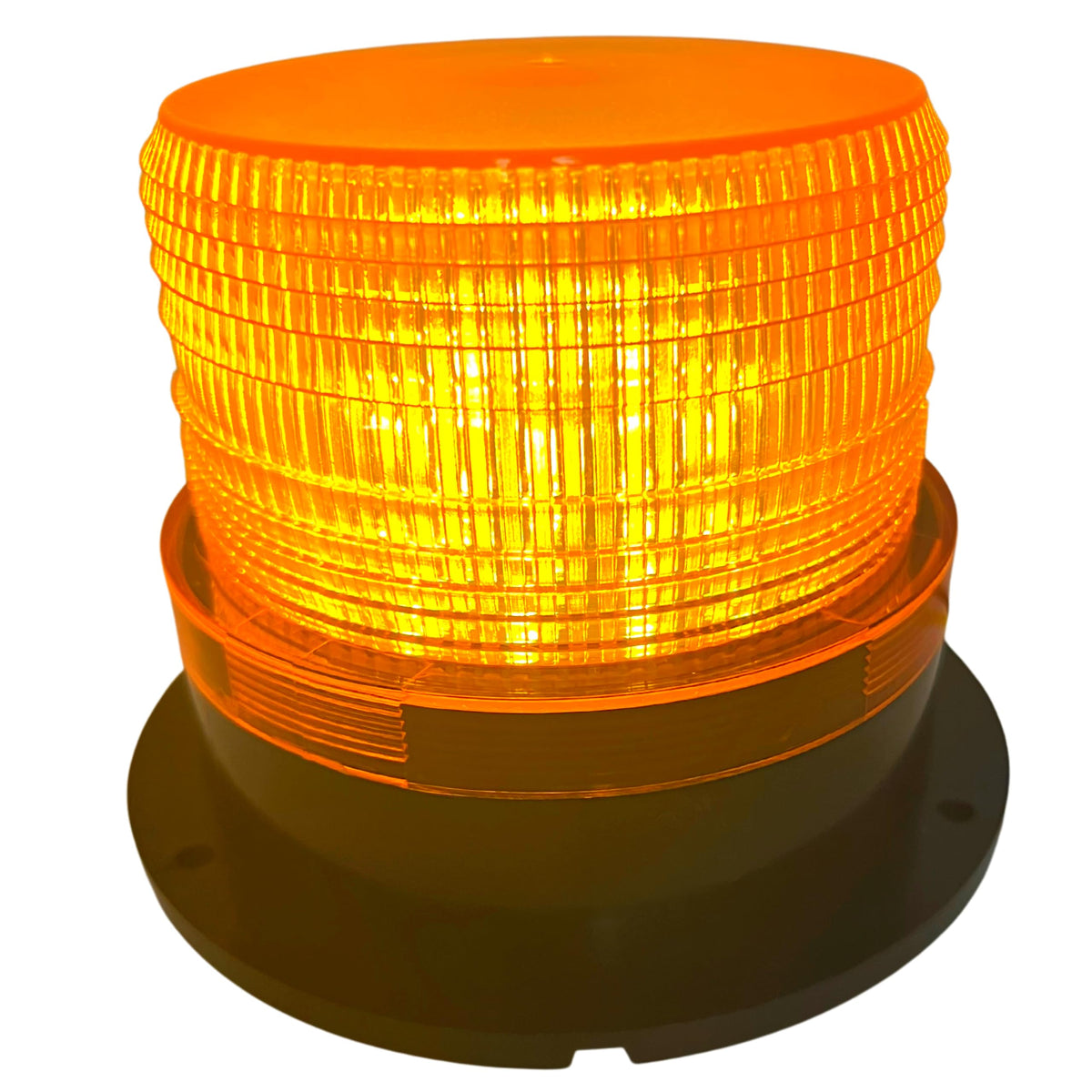 24 LED Amber Forklift Beacon Strobe Light Safety Warning Flashing Lights Magnetic Base Surface Screw Mount 12V-24V Mower ATV Tow Trucks Tractor Golf Carts UTV Cars Bus Construction Emergency Vehicle