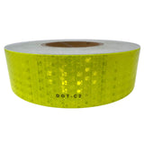 DOT Reflective Tape - DOT-C2 Conspiciuity Tape - COMMERCIAL ROLL - 2" inch x 150' FEET - Automobile Car Truck Boat Trailer Semi Truck Bus RED/WHITE/YELLOW/FLOURESCENT YELLOW GREEN