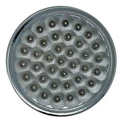 Universal 5.5" Round Interior Light 37 LED Reading Light Ceiling Dome Roof Car Truck Boat Chrome Housing