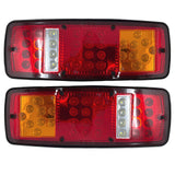 All Star Truck Parts] 33 LED Truck Rectangle 3 Color Tail Light Bar Waterproof Turn Signal Brake Reverse Running Taillight for Truck Boat Trailer Pickup RV Camper UTV UTE Vans (2PCS) 12V