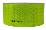 Fluorescent Yellow Green Reflective Tape DOT-C2 Conspiciuity Tape - COMMERCIAL ROLL - Automobile Car Truck Boat Trailer Semi Construction Equipment Safety (Fluorescent Yellow Green)