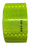 Fluorescent Yellow Green Reflective Tape DOT-C2 Conspiciuity Tape - COMMERCIAL ROLL - Automobile Car Truck Boat Trailer Semi Construction Equipment Safety (Fluorescent Yellow Green)