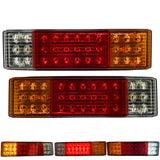 All Star Truck Parts] 33 LED Truck Rectangle 3 Color Tail Light Bar Waterproof Turn Signal Brake Reverse Running Taillight for Truck Boat Trailer Pickup RV Camper UTV UTE Vans (2PCS) 12V 12x3